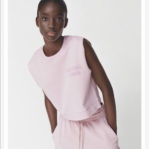 NWT Zara Las Vegas Nevada Sleeveless Crop Top Women's Size Medium